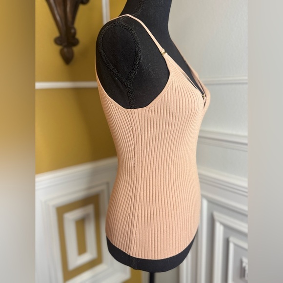 JONATHAN SIMKHAI
Tatiana Rib-Knit Tank Top Ribbed Strappy Tank Top in Nude - Picture 7 of 16